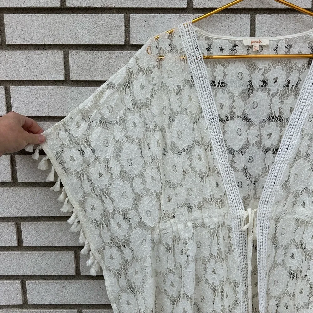 Peach beautiful ivory